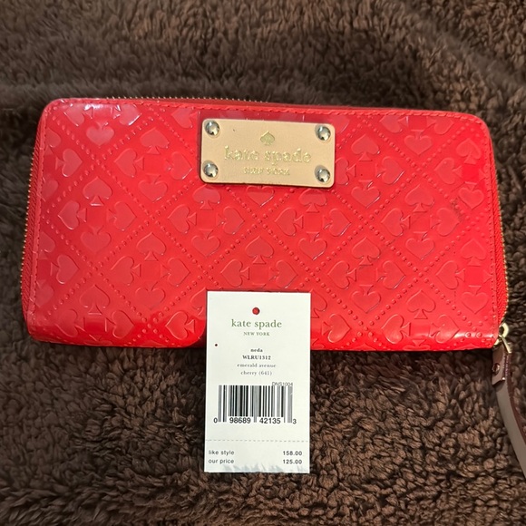 Kate Spade Cherry Red Wallet - Picture 1 of 4